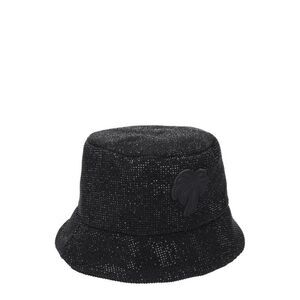 Palm Angels Black Cotton Bucket Women's Hats
